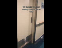 crowd on cruise ship standing on stairs