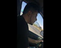 Girl black shirt guy bump on head