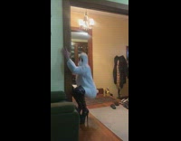 Quarantine costume rip heels