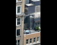 Guy Fills Hot Tub with Hose a Level Above Him 