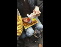 Guy brings spice container on train 