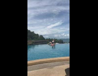 Girl white swimsuit pool hut instagram boyfriend part 4