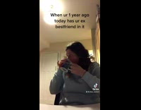 Girl sees ex best friend throws phone 