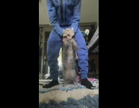 Man Have Cat Dance as he Holds it Part 1