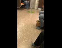 green slime on subway