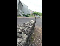 Guy rides bicycle over chair falls fail