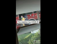 Older neighbor corona virus stretcher poncho 