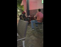 Man tries to kick guy but then slips