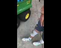 Football player breaks his pinky finger