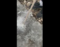 Ice Shapes form from Snowy Weather in Sweden