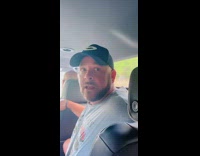 Guy complaining about being in back of car