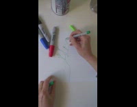 Custom drawn lamp cover happy earth day 