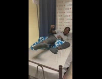 Guy wakes up from dream about dog 