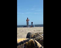 Grey sweatpants blue shirt girls tiktok dance 