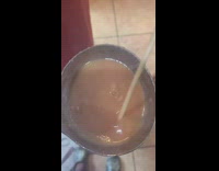 Extra salty soup on spoon taste prank on dad 