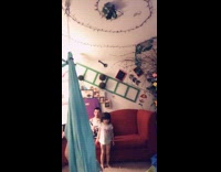 Woman falls off a silk