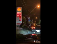 Collab BitchIG2 - Low car gets stuck trying to exit shell gas station