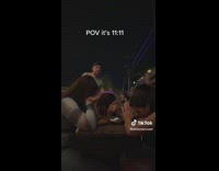 Girls all make wish 1111 interrupted by guy