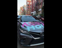 Collab WINY - Vandalized car with ticket on the street