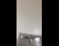 Water fountain reaches the other water fountain beside