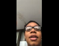 Two white horses pull carriage down street