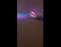 Collab Kale Salad IG - Guy snowboards down mountain snow in face