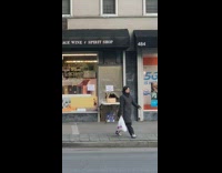 Closed liquor store place order here box 