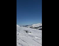 Skier tries to flip off a jump but lands on face