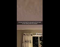 Collab Clips MPUGC - Man jumps and thought he will hit ceiling 