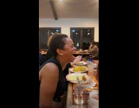 Collab Clips MPUGC - Family jokes about womans laugh sounding like car starting 