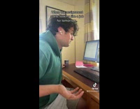 Guy gets in bed instead of studying