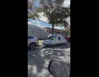 Unique car truck park along street in NY at day 