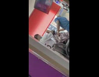 Two barbers for one guy bald beard