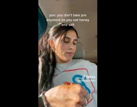 Lady Eats Salt and Honey from Hand