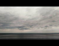 Beach view and ambiance on a cloudy day