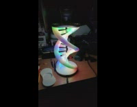DNA shaped desk lamp that change color