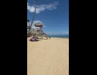 Woman Twerks on Lifeguard Tower for Video 