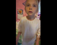 Asking little girl what she is doing voice changer 