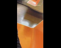 Guy clear goggles blue straps bald train