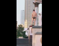 Shirtless guy black mesh underwear las vegas 