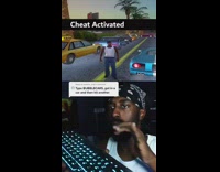 Guy does car cheat on video game 