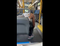Collab WINY - Man use spray can on shoes in bus