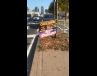 Random signage of Chuck Norris for America 