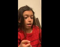Red sweater little girl cant read spell