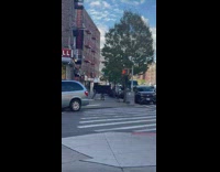 Man Transport TV on Top of Bicycle