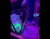 Bar cocktail drink boil over open flame