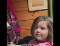 Little girl asks for baby sitter take care