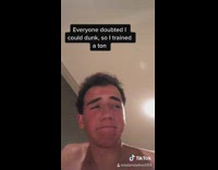 Collab VIBES - Guy throws basketball at phone dunk 