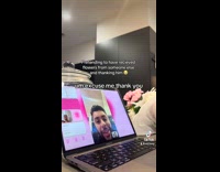 Woman pranks boyfriend with fake flowers 