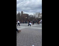 People doing random things at the park